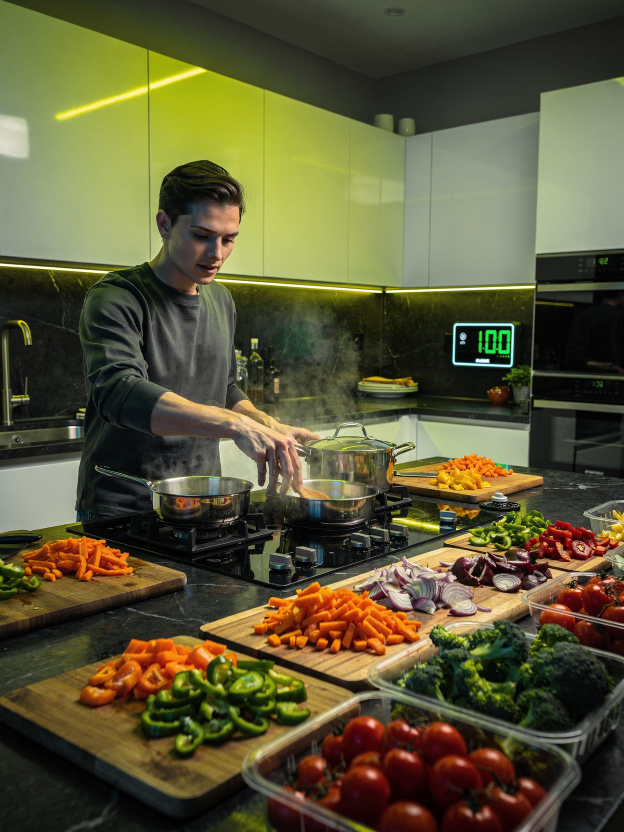 Preparación de alimentos eficiente